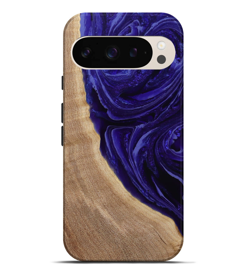 Pixel 9 Pro XL Wood Live Edge Phone Case - Foster (Purple, 789255)
