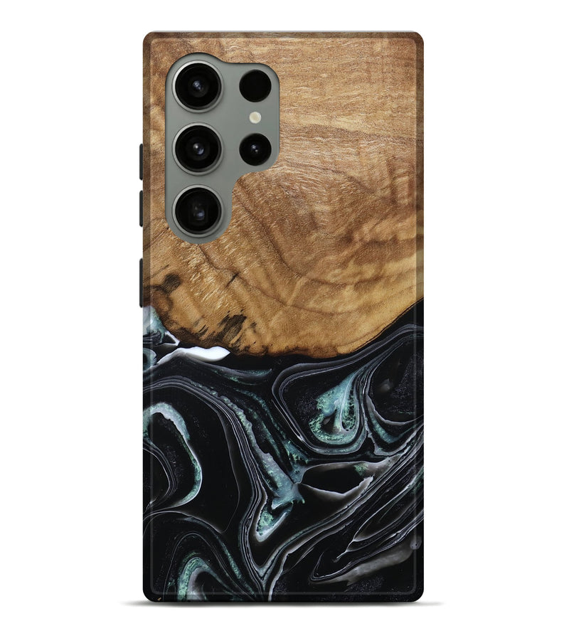 Galaxy S24 Ultra Wood Live Edge Phone Case - Manda (Green, 789276)