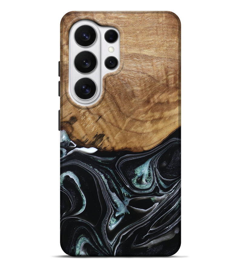 Galaxy S26 Ultra Wood Live Edge Phone Case - Manda (Green, 789276)