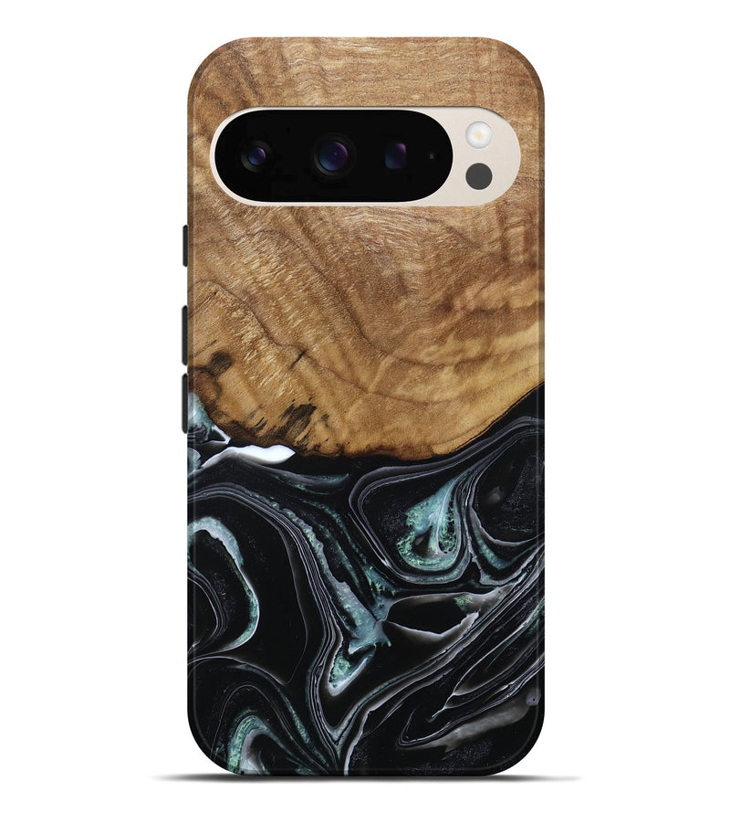 Pixel 10 Pro XL Wood Live Edge Phone Case - Manda (Green, 789276)