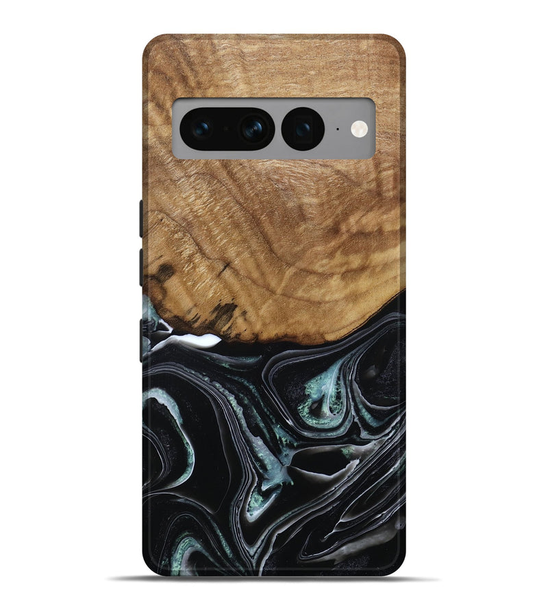 Pixel 7 Pro Wood Live Edge Phone Case - Manda (Green, 789276)