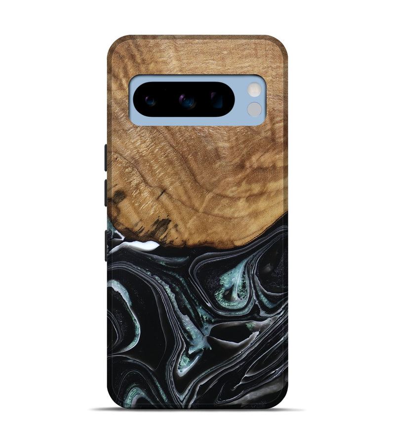 Pixel 8 Pro Wood Live Edge Phone Case - Manda (Green, 789276)