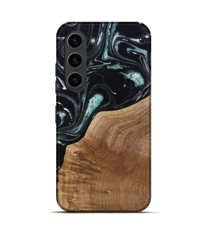 Galaxy S23 Wood Live Edge Phone Case - Shasta (Green, 789277)