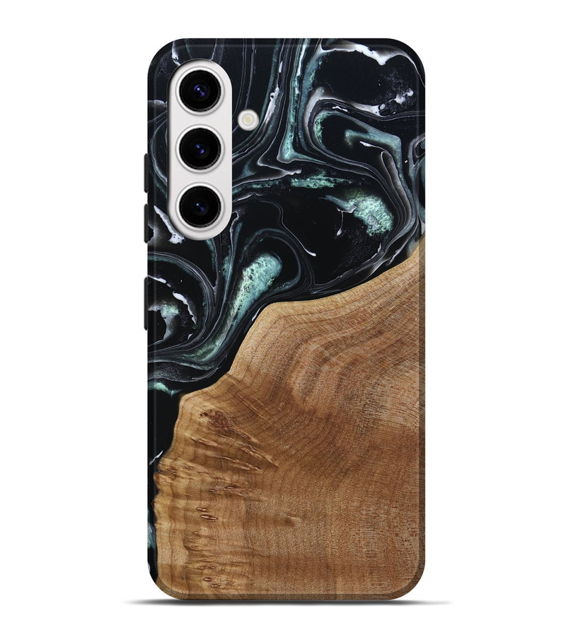 Galaxy S25 Plus Wood Live Edge Phone Case - Shasta (Green, 789277)