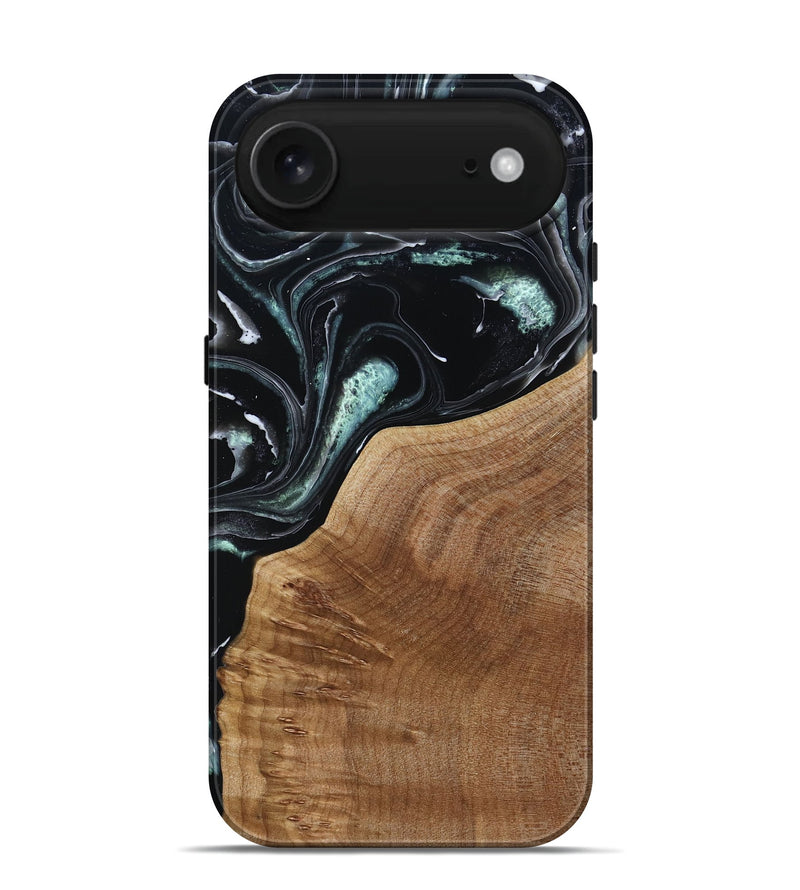 iPhone 17 Air Wood Live Edge Phone Case - Shasta (Green, 789277)