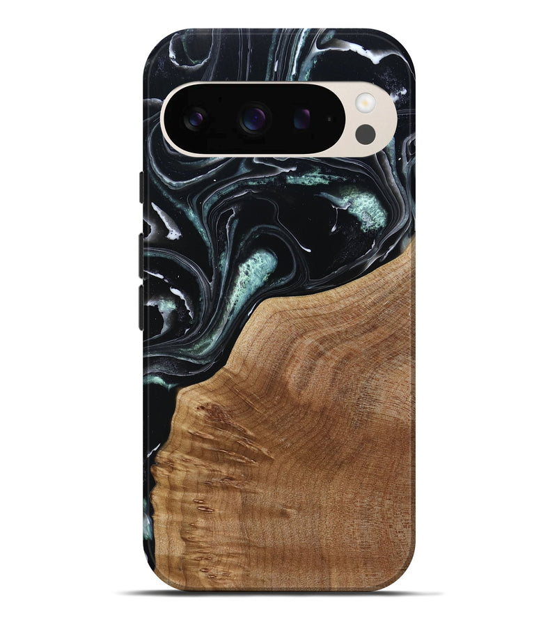 Pixel 10 Pro XL Wood Live Edge Phone Case - Shasta (Green, 789277)