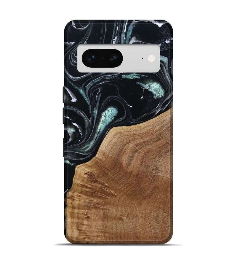 Pixel 7 Wood Live Edge Phone Case - Shasta (Green, 789277)