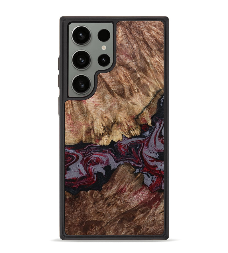 Galaxy S23 Ultra Wood Phone Case - Durward (Red, 789357)