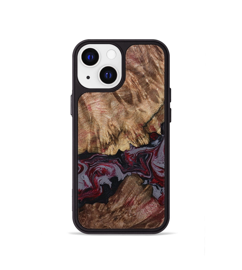 iPhone 13 mini Wood Phone Case - Durward (Red, 789357)