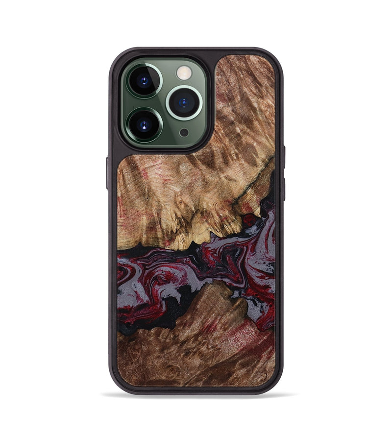 iPhone 13 Pro Wood Phone Case - Durward (Red, 789357)