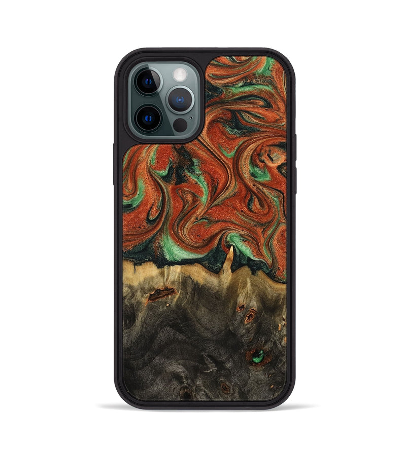 iPhone 12 Pro Wood Phone Case - Verla (Green, 789360)
