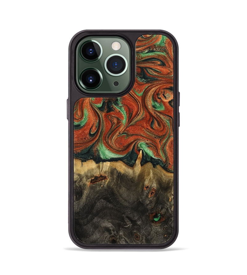 iPhone 13 Pro Wood Phone Case - Verla (Green, 789360)