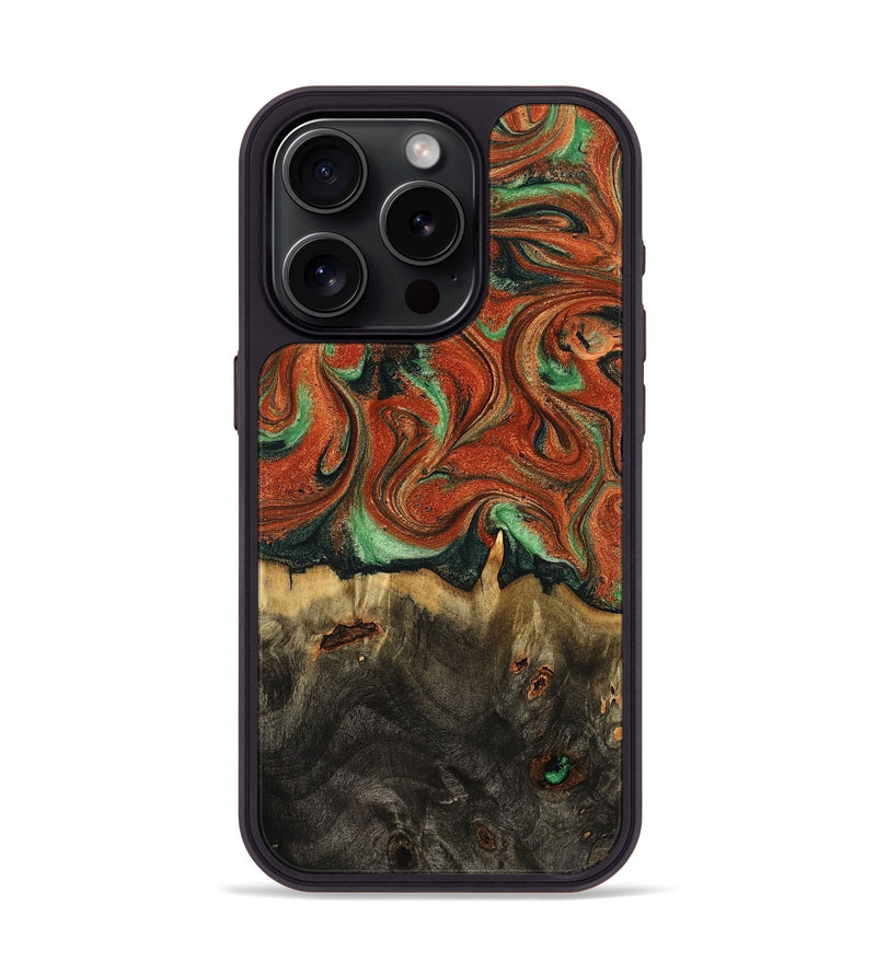 iPhone 15 Pro Wood Phone Case - Verla (Green, 789360)