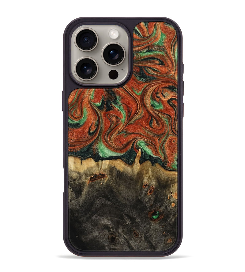 iPhone 16 Pro Max Wood Phone Case - Verla (Green, 789360)