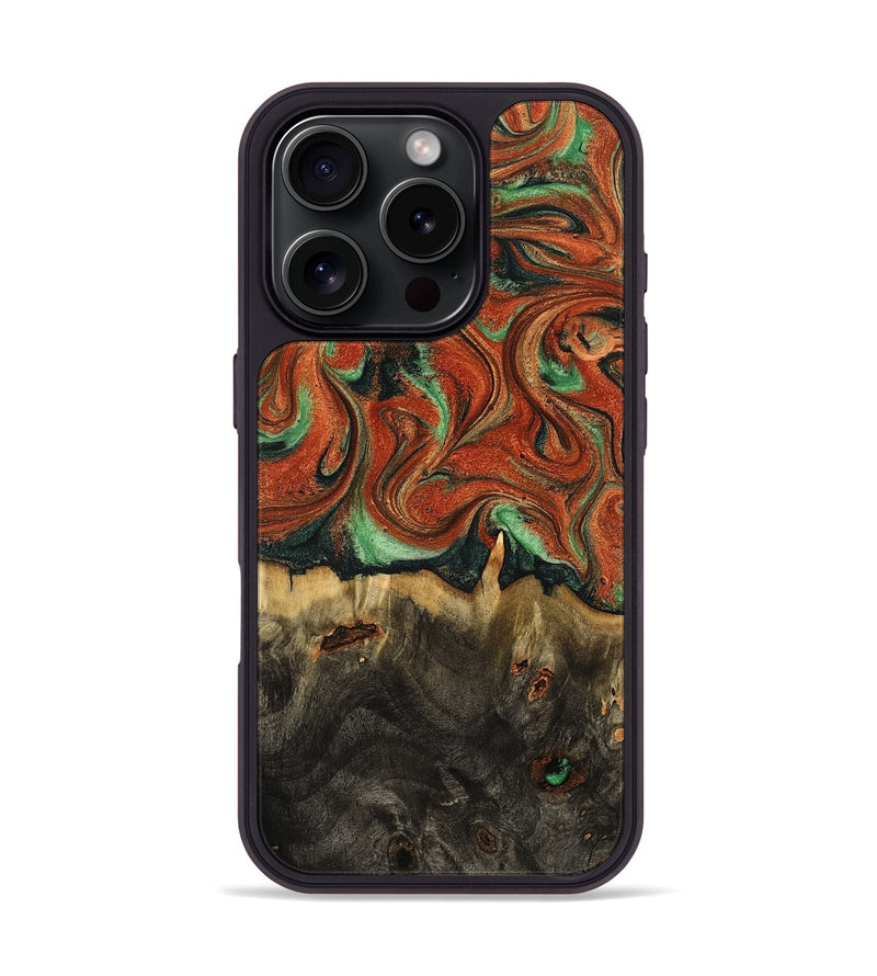 iPhone 16 Pro Wood Phone Case - Verla (Green, 789360)