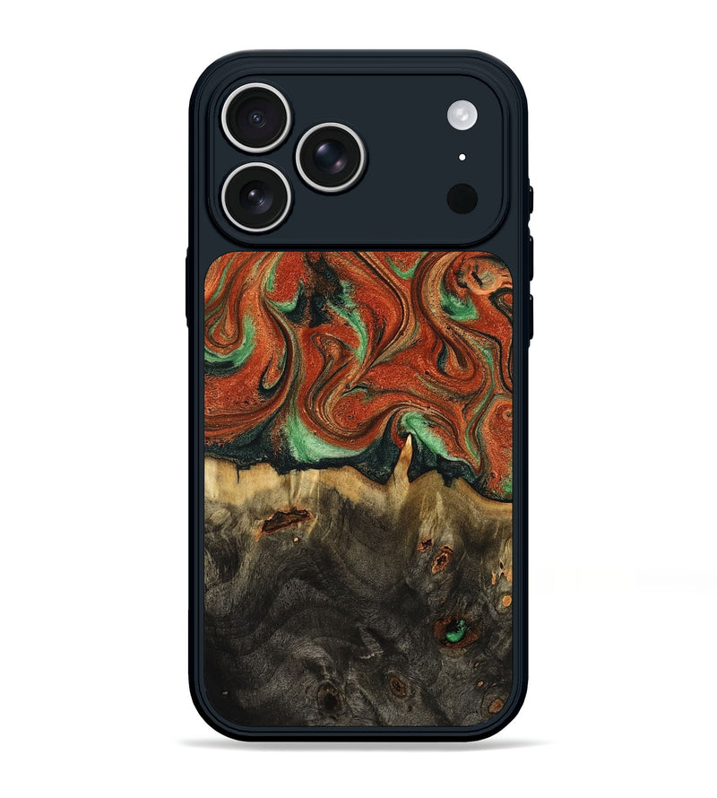 iPhone 17 Pro Max Wood Phone Case - Verla (Green, 789360)