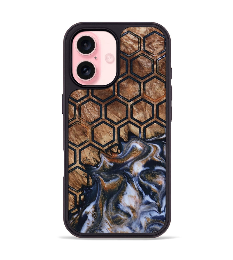 iPhone 16 Wood Phone Case - Estelle (Pattern, 789383)