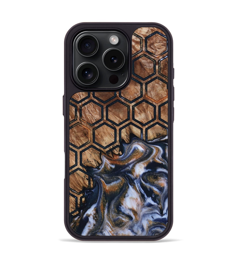 iPhone 16 Pro Wood Phone Case - Estelle (Pattern, 789383)