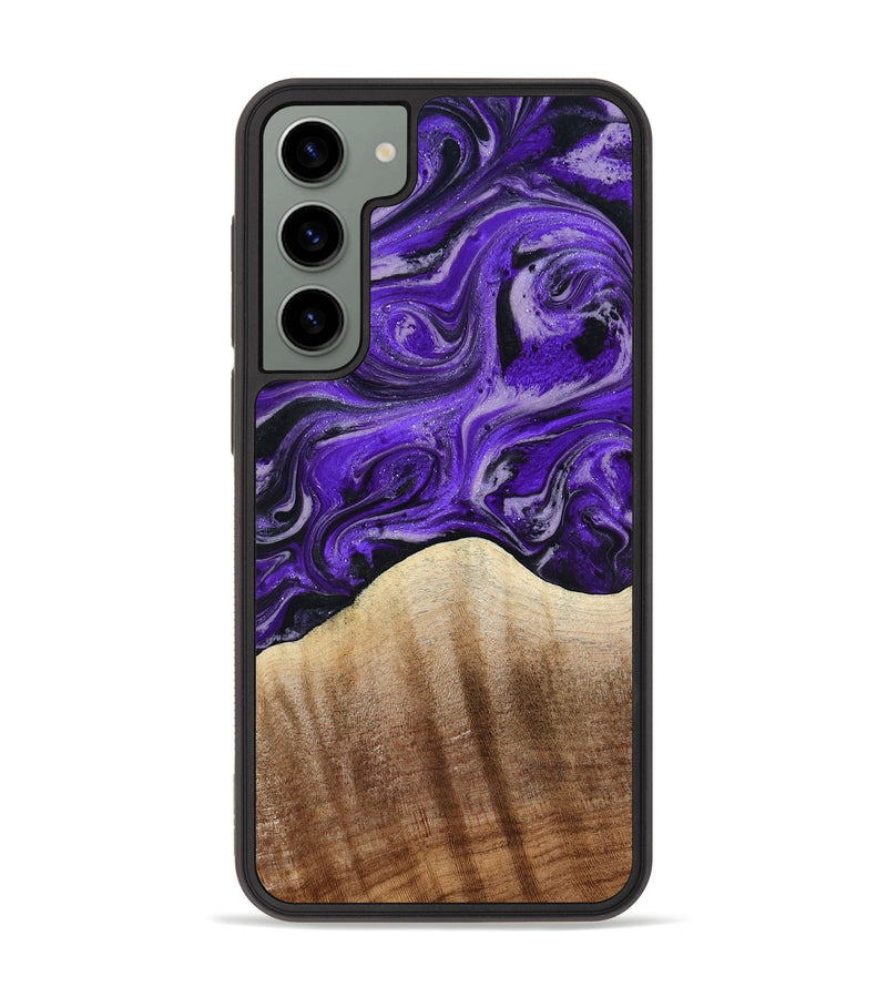 Galaxy S23 Plus Wood Phone Case - Emerald (Purple, 789410)