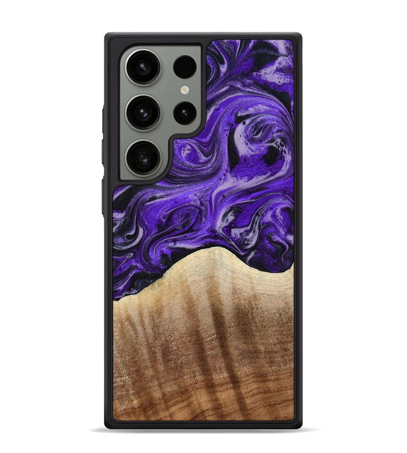 Galaxy S24 Ultra Wood Phone Case - Emerald (Purple, 789410)