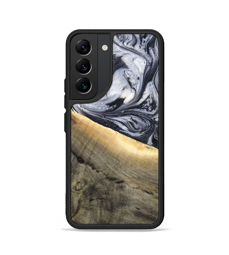 Galaxy S22 Wood Phone Case - Akeelah (Black & White, 789415)