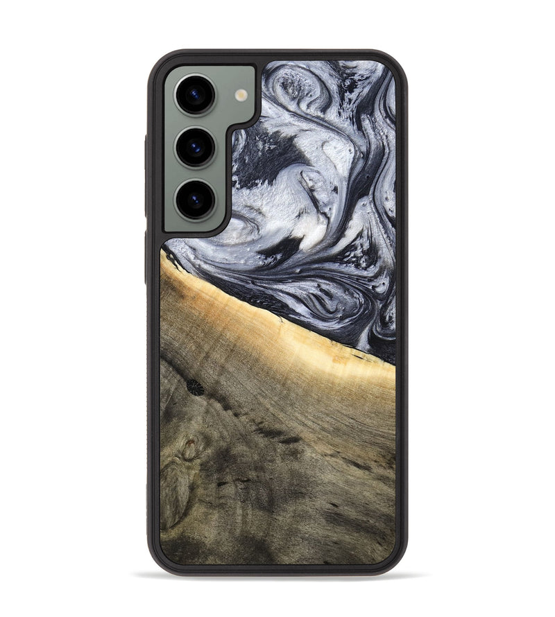 Galaxy S23 Plus Wood Phone Case - Akeelah (Black & White, 789415)