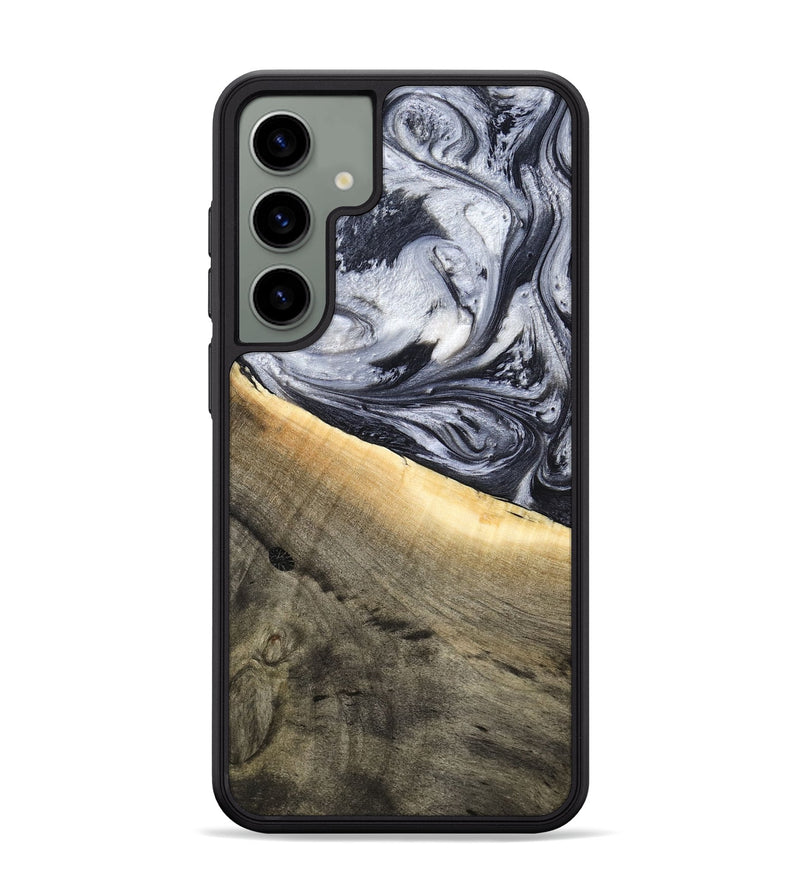 Galaxy S24 Plus Wood Phone Case - Akeelah (Black & White, 789415)