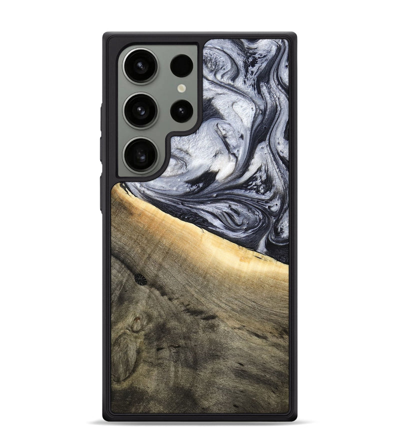 Galaxy S24 Ultra Wood Phone Case - Akeelah (Black & White, 789415)