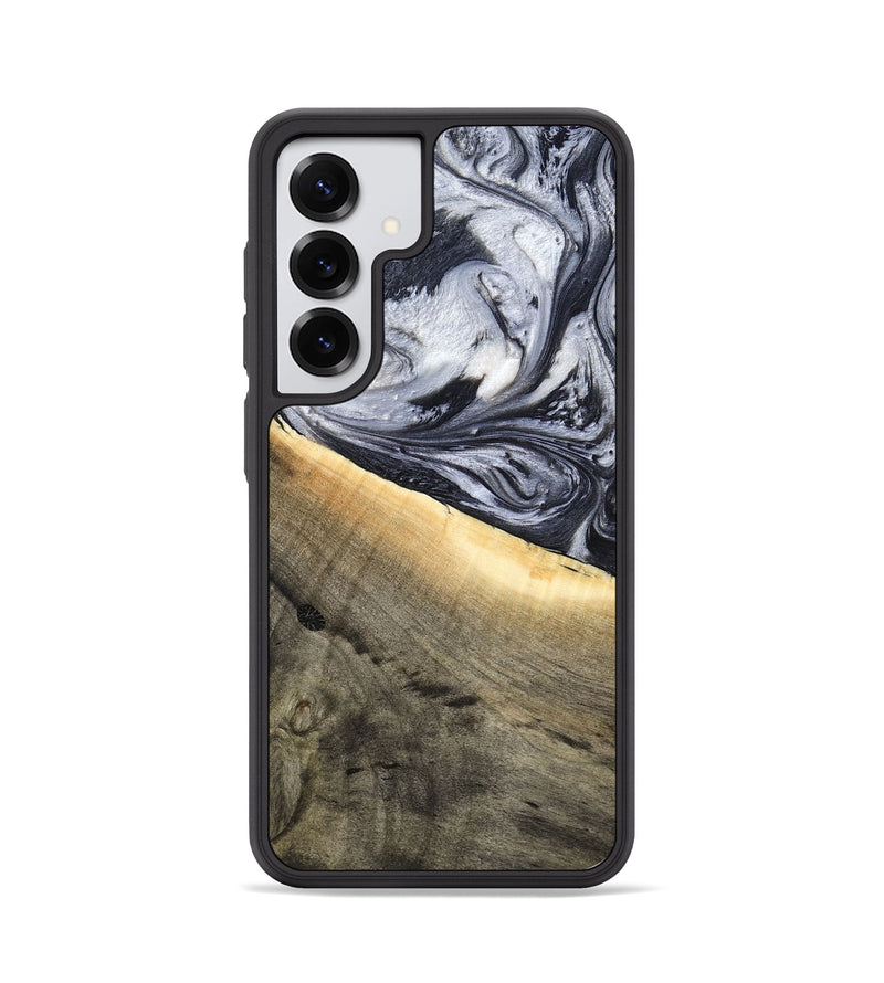 Galaxy S25 Wood Phone Case - Akeelah (Black & White, 789415)