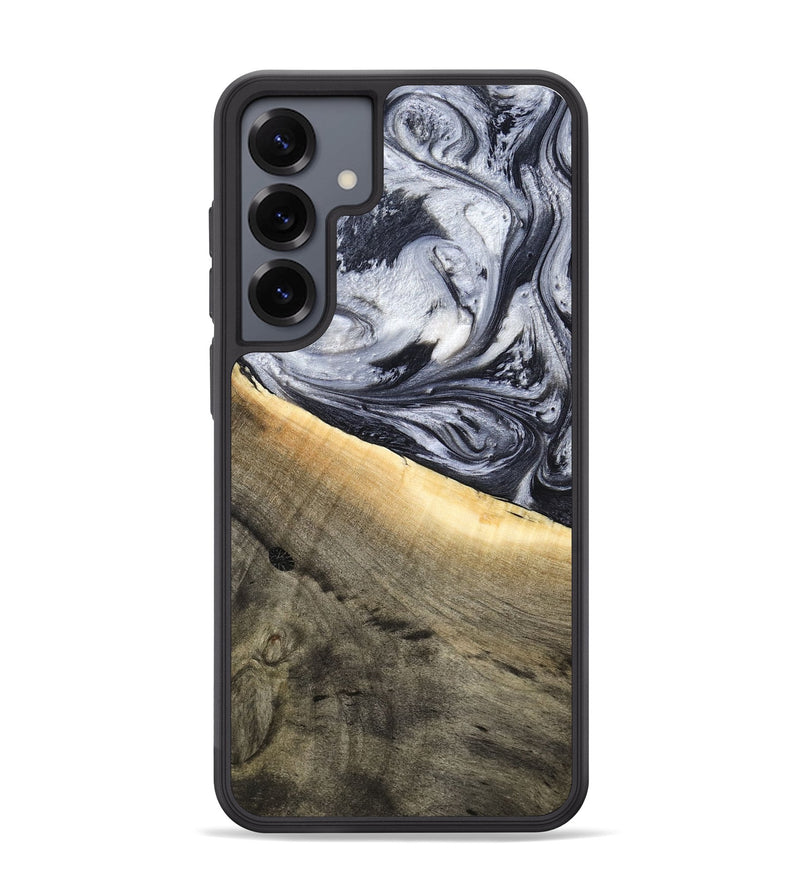 Galaxy S25 Plus Wood Phone Case - Akeelah (Black & White, 789415)