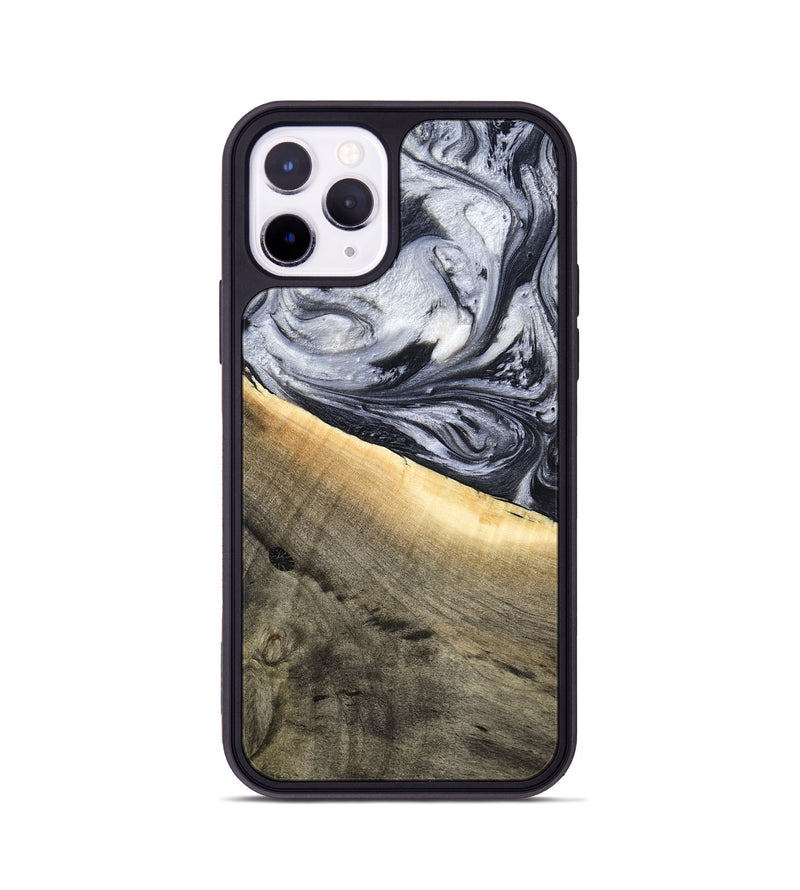 iPhone 11 Pro Wood Phone Case - Akeelah (Black & White, 789415)