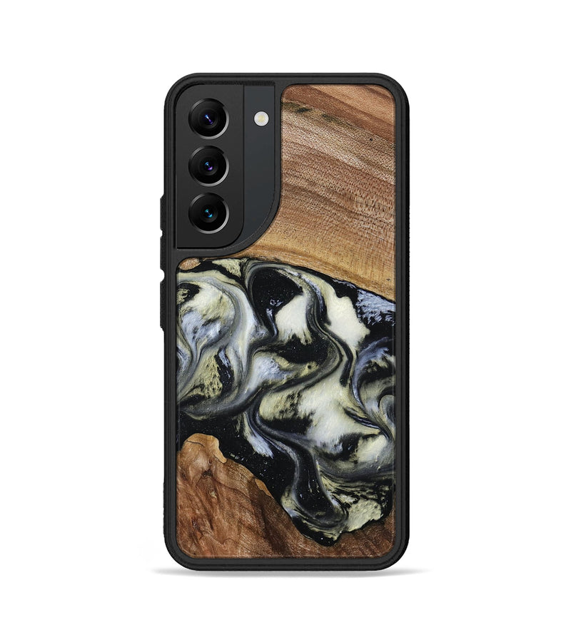 Galaxy S22 Wood Phone Case - Jessica (Black & White, 789417)