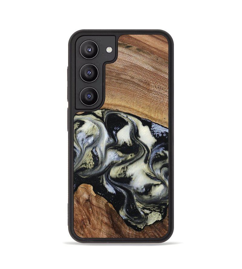 Galaxy S23 Wood Phone Case - Jessica (Black & White, 789417)