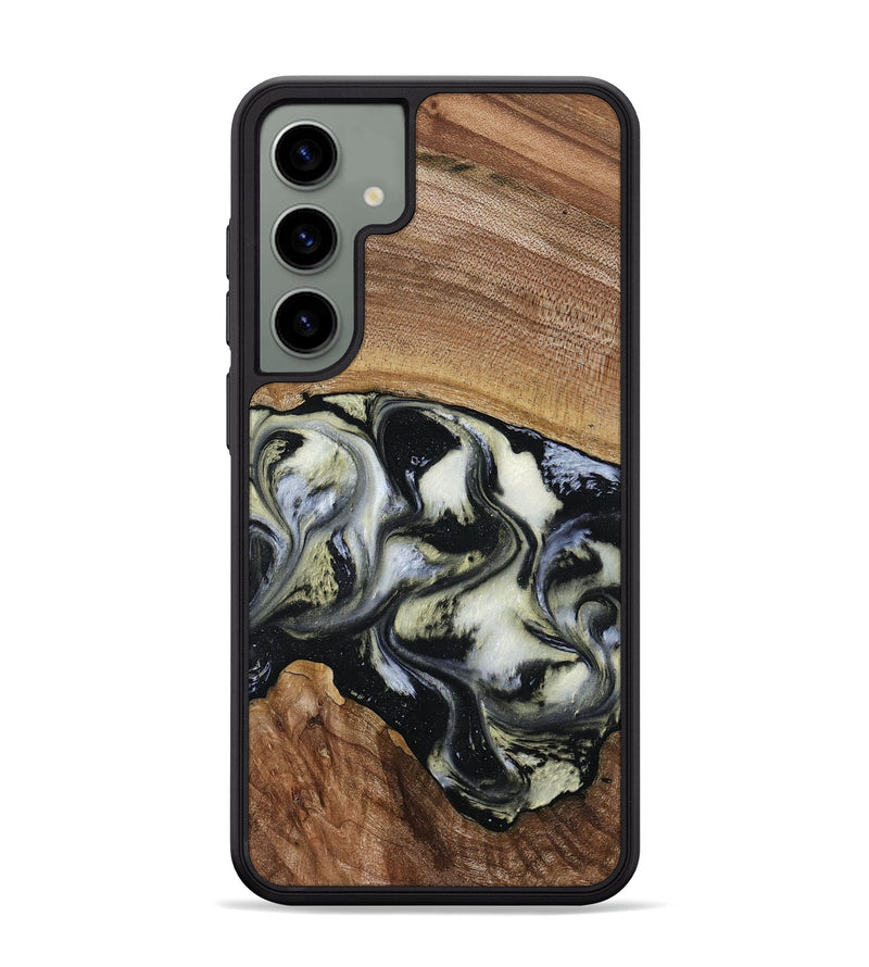 Galaxy S24 Plus Wood Phone Case - Jessica (Black & White, 789417)