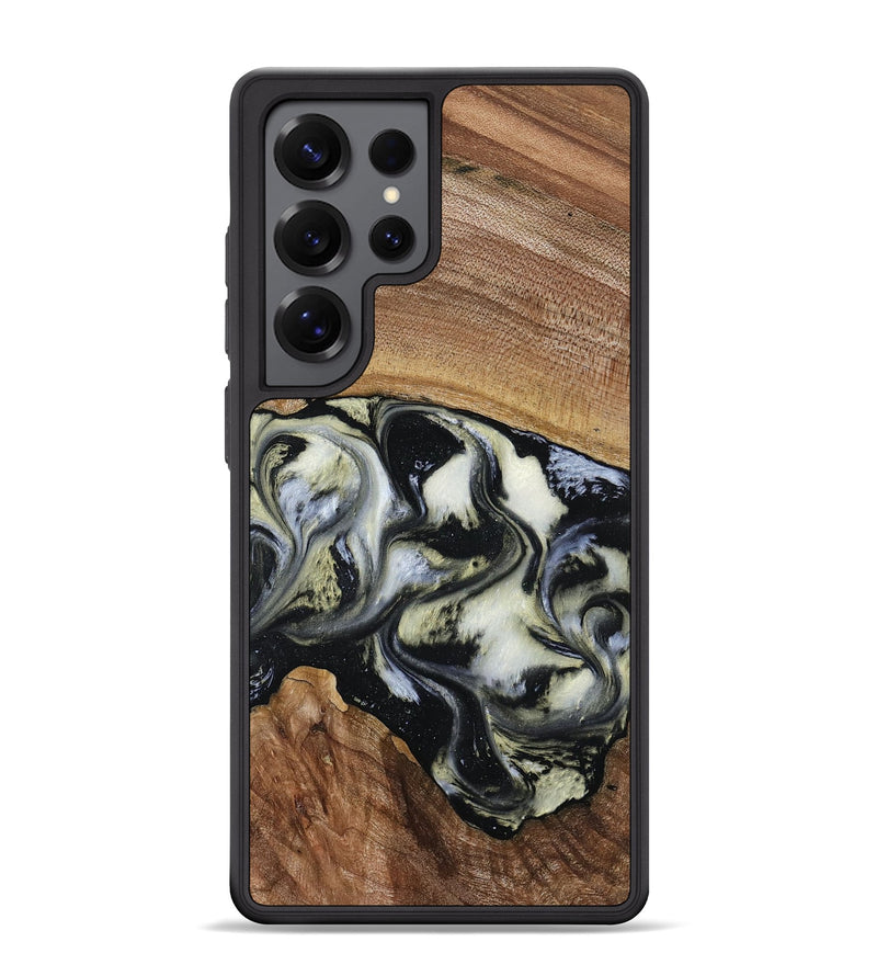 Galaxy S25 Ultra Wood Phone Case - Jessica (Black & White, 789417)