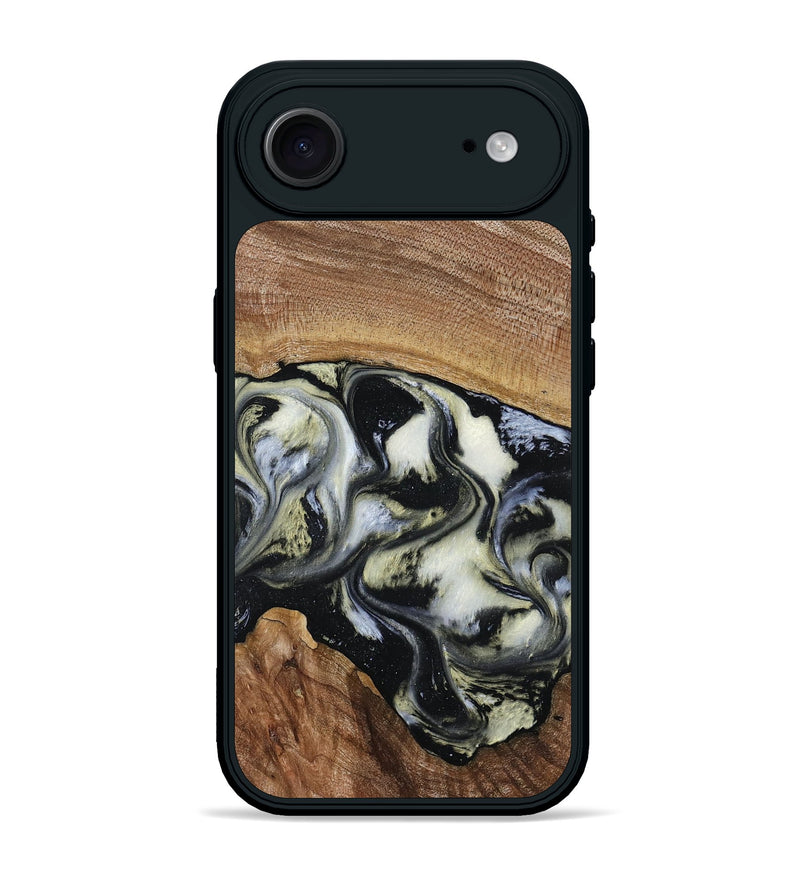 iPhone 17 Air Wood Phone Case - Jessica (Black & White, 789417)