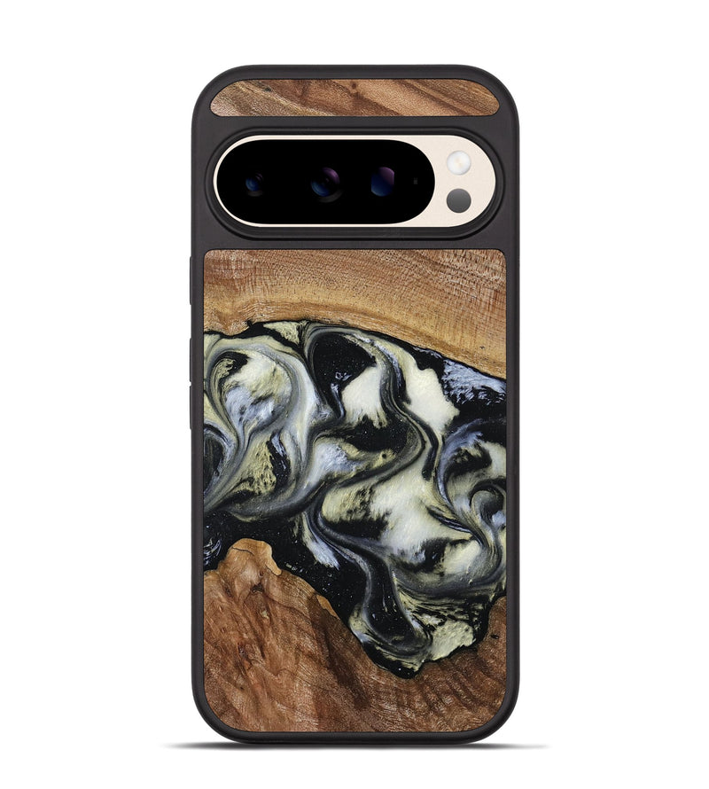 Pixel 10 Wood Phone Case - Jessica (Black & White, 789417)