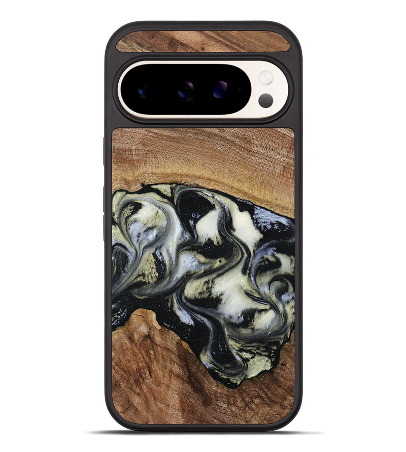 Pixel 10 Pro XL Wood Phone Case - Jessica (Black & White, 789417)