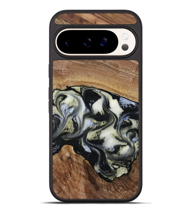 Pixel 9 Pro XL Wood Phone Case - Jessica (Black & White, 789417)