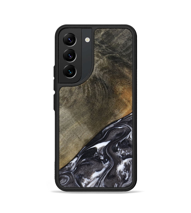 Galaxy S22 Wood Phone Case - Ariya (Black & White, 789418)