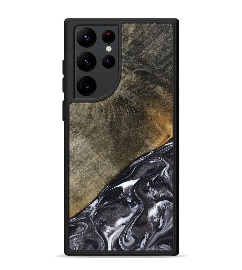 Galaxy S22 Ultra Wood Phone Case - Ariya (Black & White, 789418)
