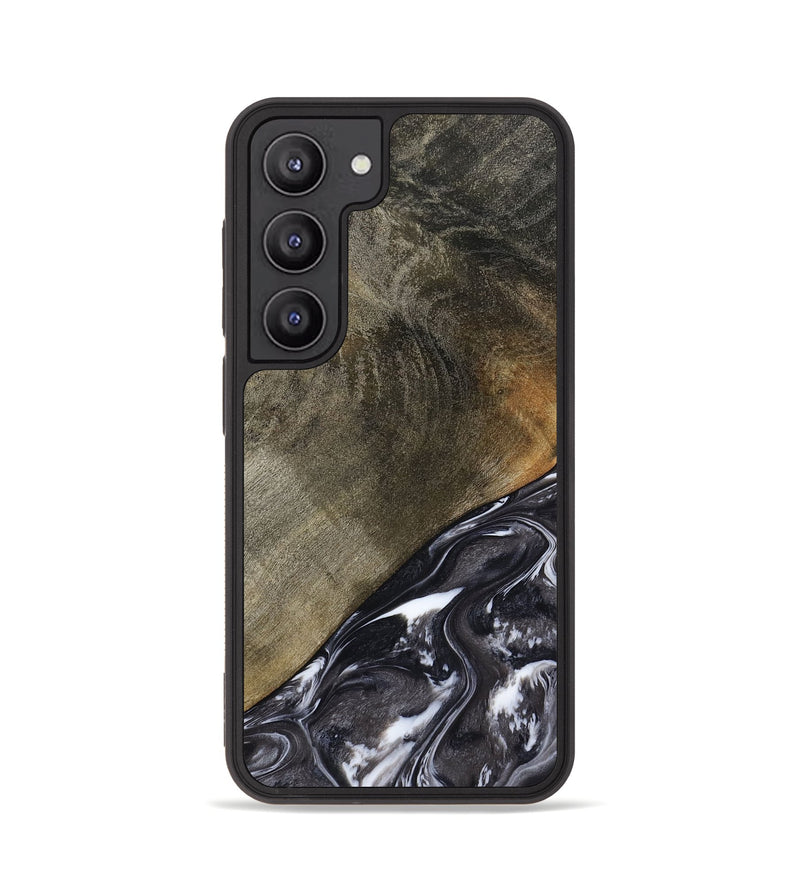 Galaxy S23 Wood Phone Case - Ariya (Black & White, 789418)