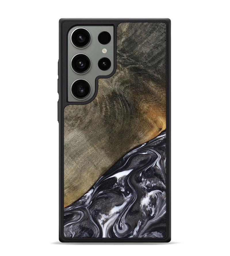 Galaxy S24 Ultra Wood Phone Case - Ariya (Black & White, 789418)