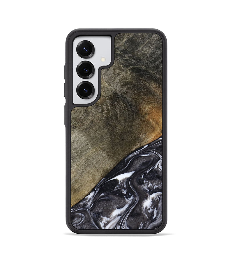 Galaxy S25 Wood Phone Case - Ariya (Black & White, 789418)