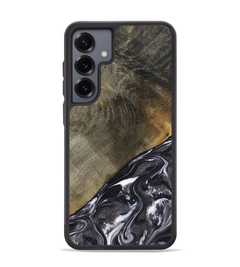 Galaxy S25 Plus Wood Phone Case - Ariya (Black & White, 789418)