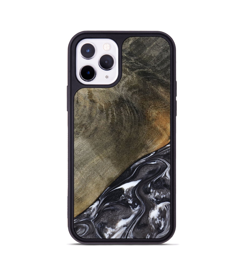 iPhone 11 Pro Wood Phone Case - Ariya (Black & White, 789418)