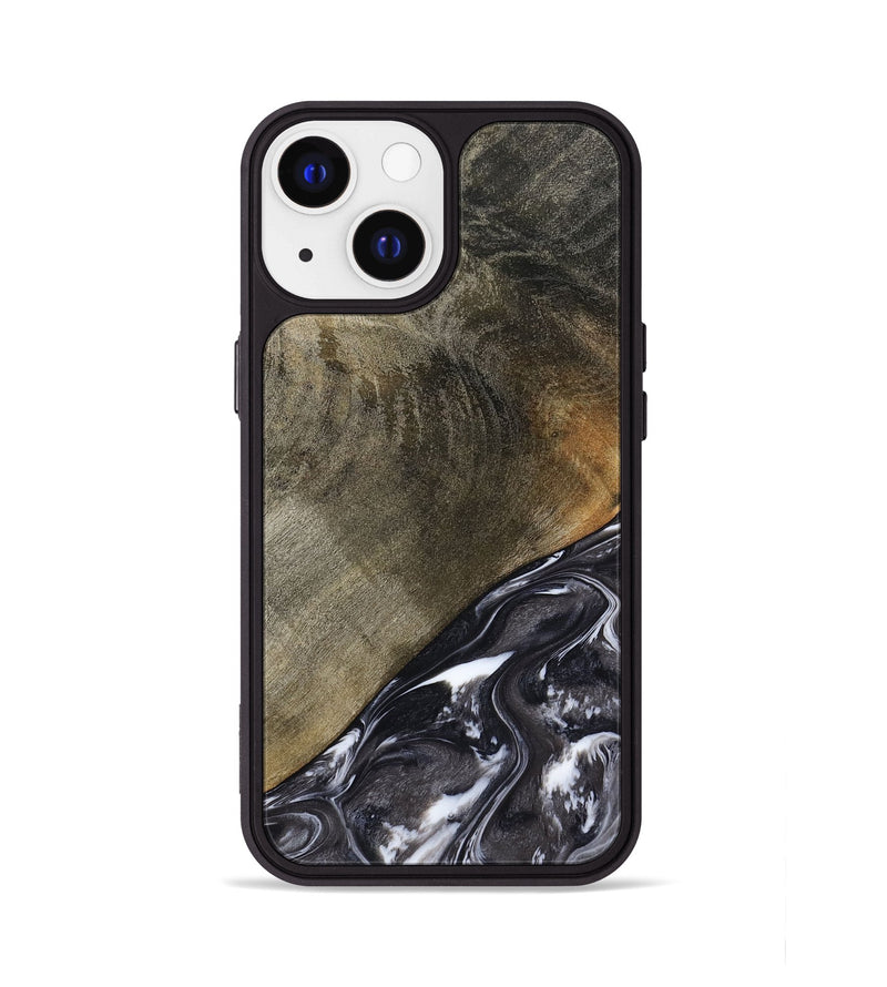 iPhone 13 Wood Phone Case - Ariya (Black & White, 789418)