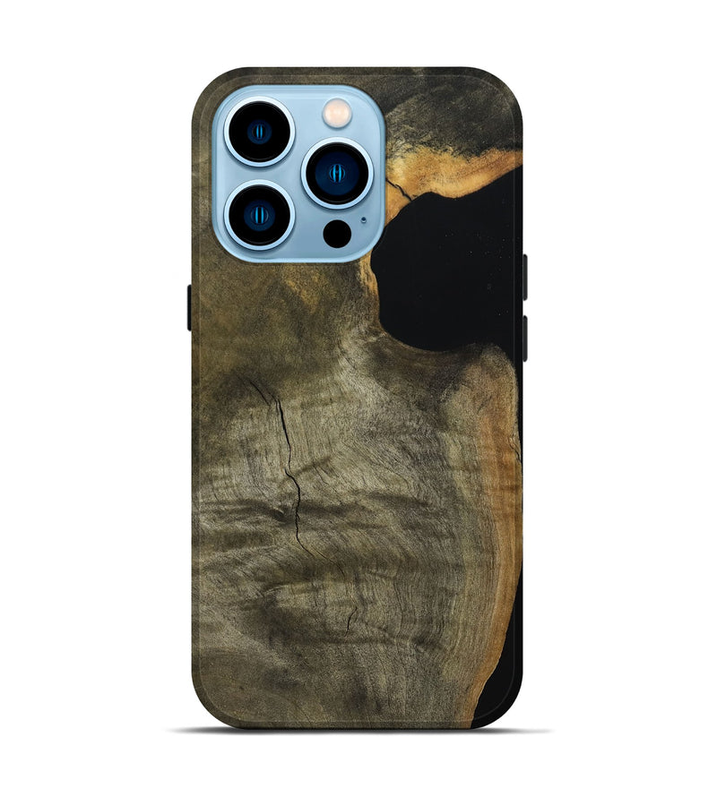 iPhone 14 Pro Wood Live Edge Phone Case - Cailyn (Wood Burl, 789643)