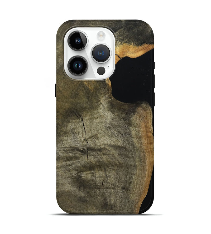 iPhone 15 Pro Wood Live Edge Phone Case - Cailyn (Wood Burl, 789643)