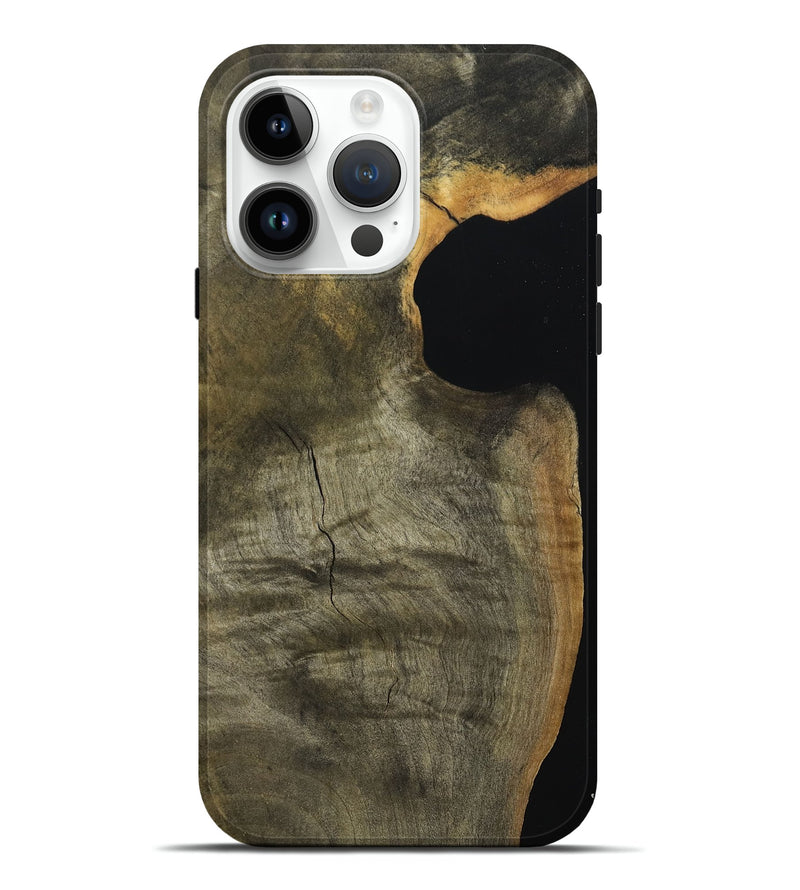 iPhone 15 Pro Max Wood Live Edge Phone Case - Cailyn (Wood Burl, 789643)